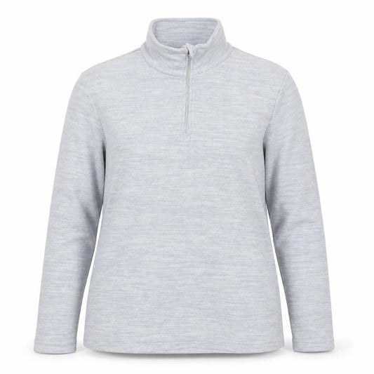 Front view of Mountain Warehouse Women's Grey Mock Neck Sweatshirt -, size 12