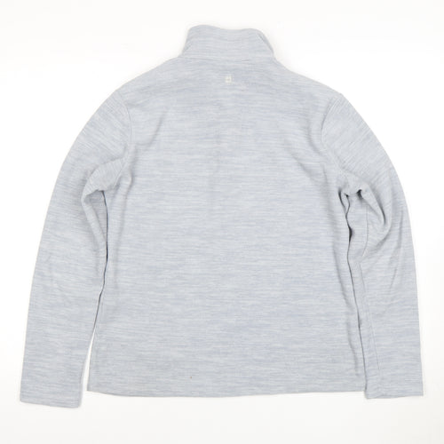 Mountain Warehouse Women's Grey Mock Neck Sweatshirt - Size 12