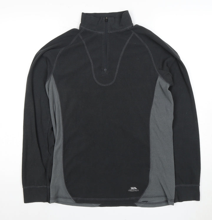 Trespass Unisex Black M Pullover Fleece Sweatshirt