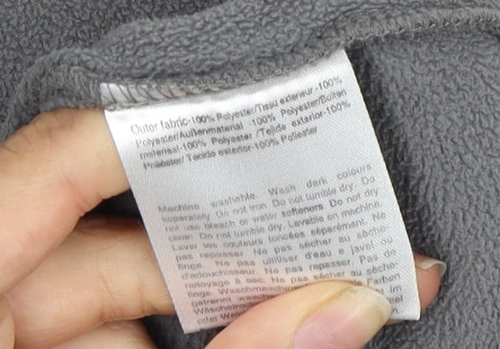 Dare2Be Women's Grey Fleece Zip Sweatshirt M