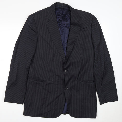 Jaeger Men's Blue Blazer, Size 38R, Wool Jacket