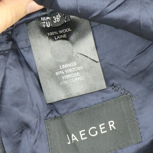 Jaeger Men's Blue Blazer, Size 38R, Wool Jacket