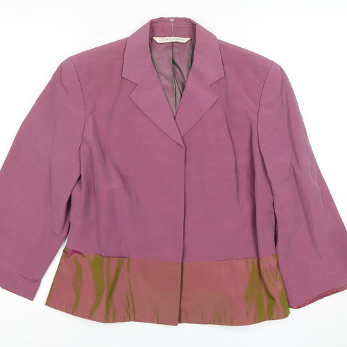 Laura Ashley Women's Purple Suit Jacket Size 12