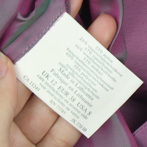 Laura Ashley Women's Purple Suit Jacket Size 12