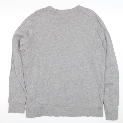 Jack & Jones Men's Grey Graphic Sweatshirt L