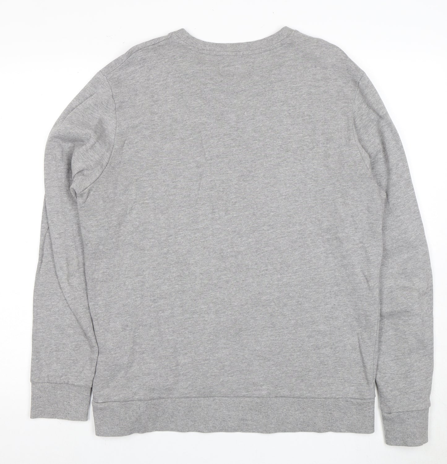 Jack & Jones Men's Grey Graphic Sweatshirt L