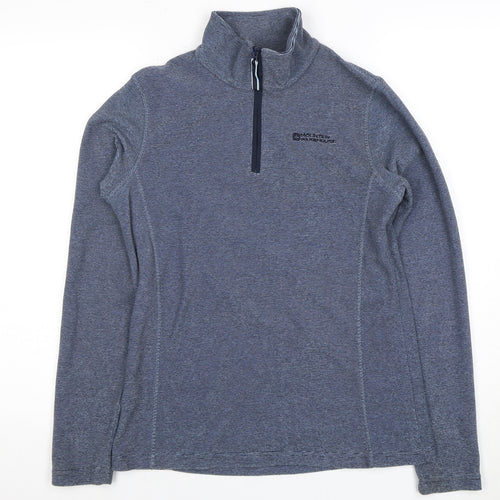 Mountain Warehouse Women's Blue Lightweight 1/2 Zip Sweatshirt