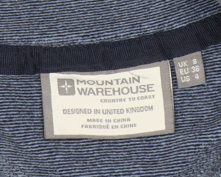 Mountain Warehouse Women's Blue Lightweight 1/2 Zip Sweatshirt