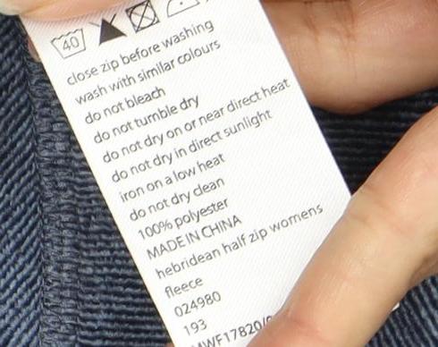 Mountain Warehouse Women's Blue Lightweight 1/2 Zip Sweatshirt