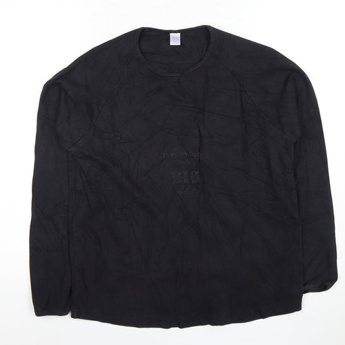 Julia Maternity Black Long Sleeve Shirt Women M