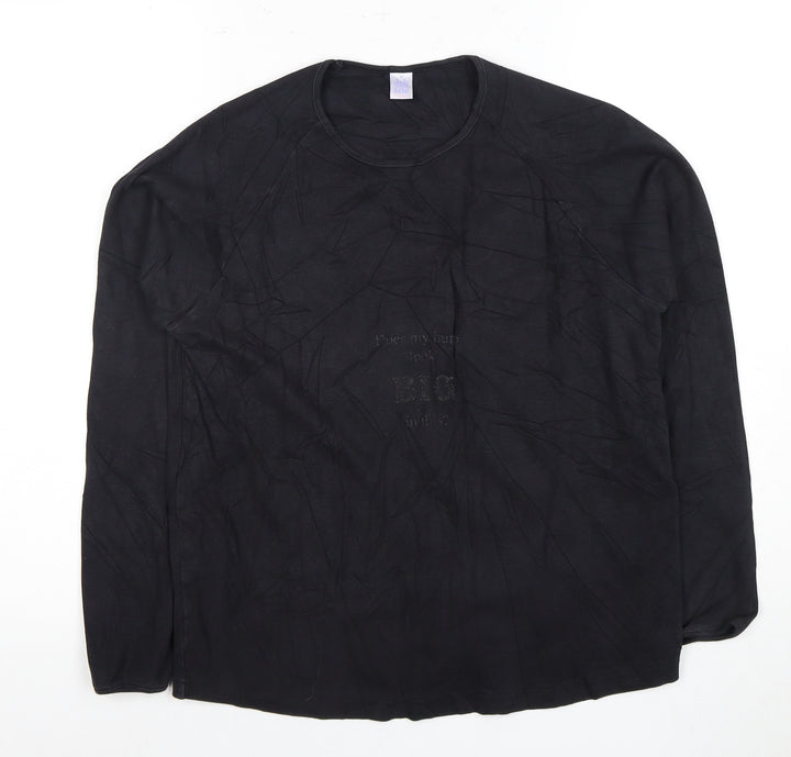Julia Maternity Black Long Sleeve Shirt Women M