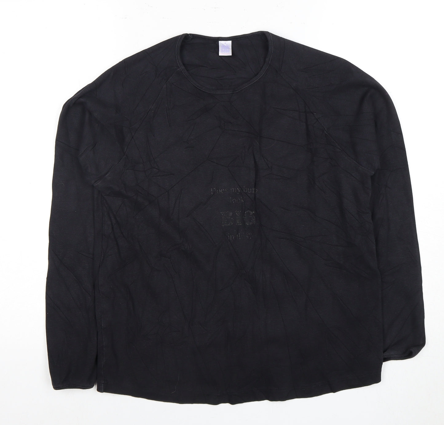 Julia Maternity Black Long Sleeve Shirt Women M