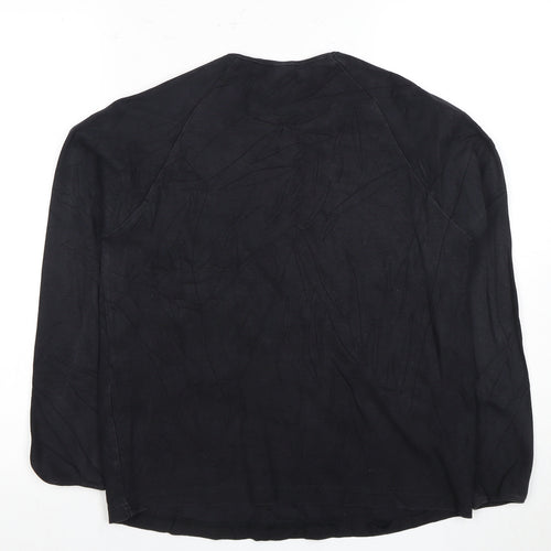 Julia Maternity Black Long Sleeve Shirt Women M