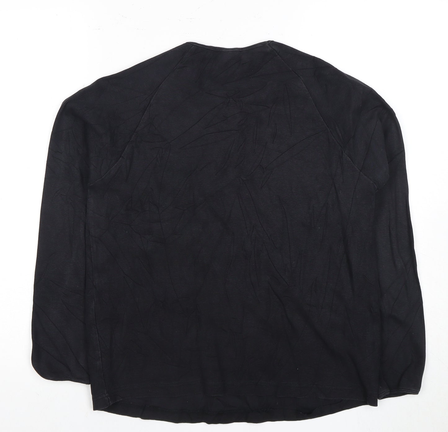 Julia Maternity Black Long Sleeve Shirt Women M