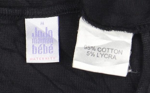 Julia Maternity Black Long Sleeve Shirt Women M