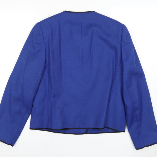Windsmoor Women's Blue Wool Blend Suit Jacket Size 14
