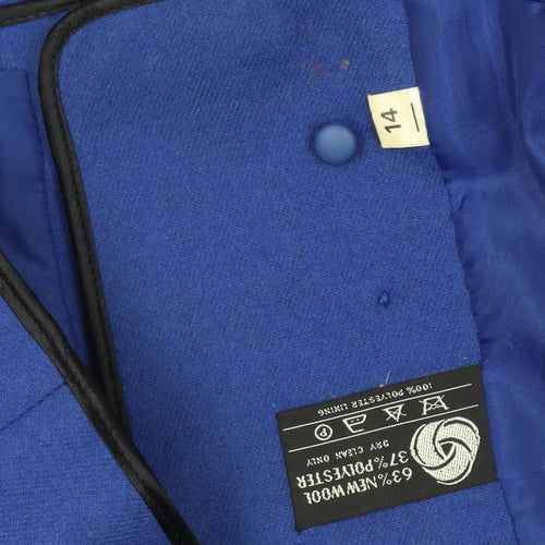Windsmoor Women's Blue Wool Blend Suit Jacket Size 14