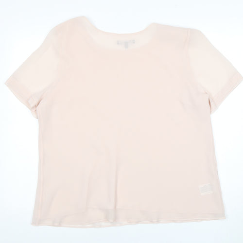 Laura Ashley Women's Beige Short Sleeve Top Size 18