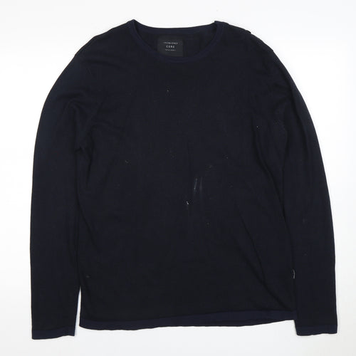 Jack & Jones Men's Black Long Sleeve T-Shirt L