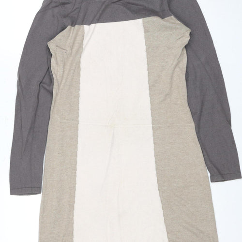 Laura Ashley Women's Beige Grey Dress Size 10