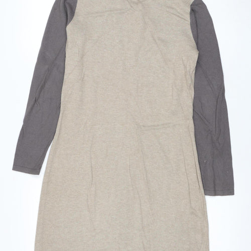 Laura Ashley Women's Beige Grey Dress Size 10