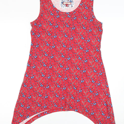 Joe Browns Women's Red Floral Tunic Tank Size 8