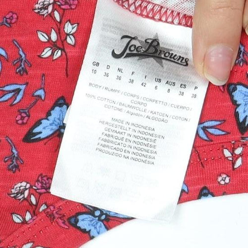 Joe Browns Women's Red Floral Tunic Tank Size 8