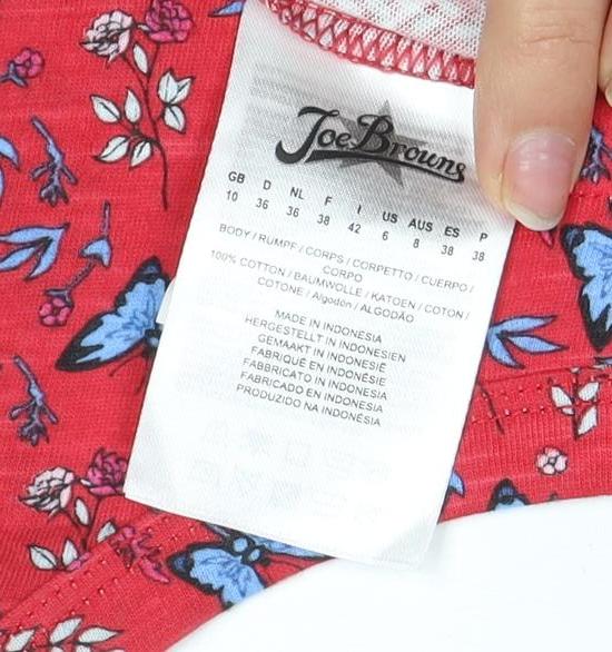 Joe Browns Women's Red Floral Tunic Tank Size 8