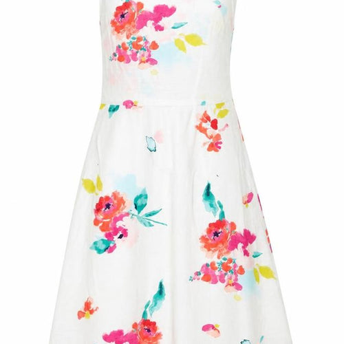Janette Women's Floral A-Line Dress Size 8 Summer