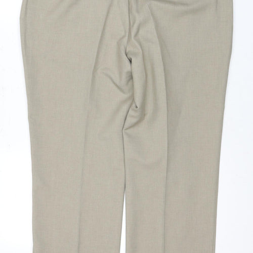 Farah Men's Beige Classic Trousers Size 40