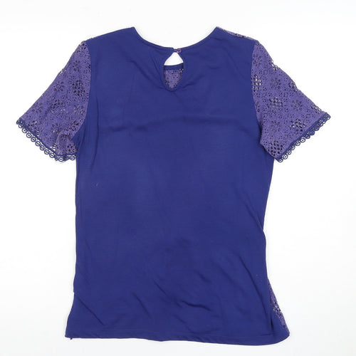 Dorothy Perkins Women's Purple Lace Blouse, Size 12