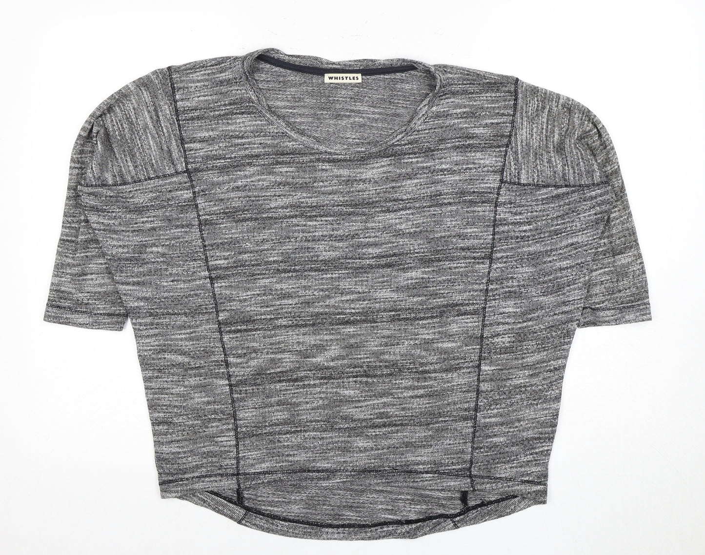 Whistles Women's Grey Jumper M Round Neck