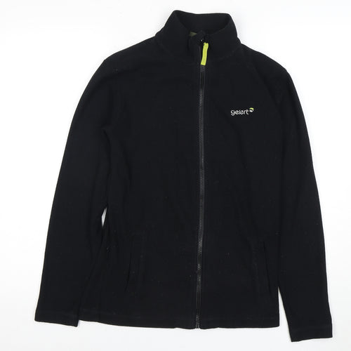 Gelert Boys Black Fleece Jacket with Full Zip Logo