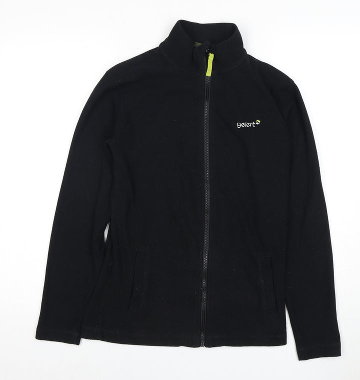 Gelert Boys Black Fleece Jacket with Full Zip Logo