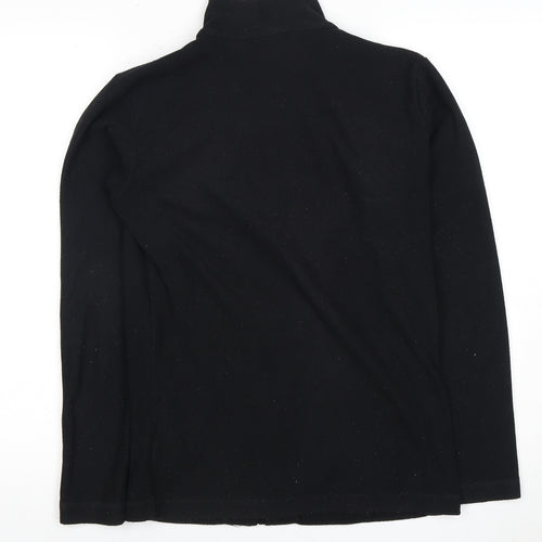 Gelert Boys Black Fleece Jacket with Full Zip Logo