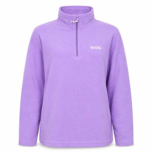 Regatta Women's Purple Fleece 1/4 Zip Sweatshirt Size 14