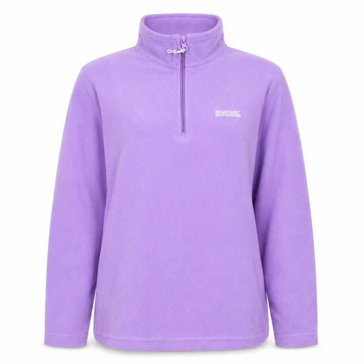 Regatta Women's Purple Fleece 1/4 Zip Sweatshirt Size 14