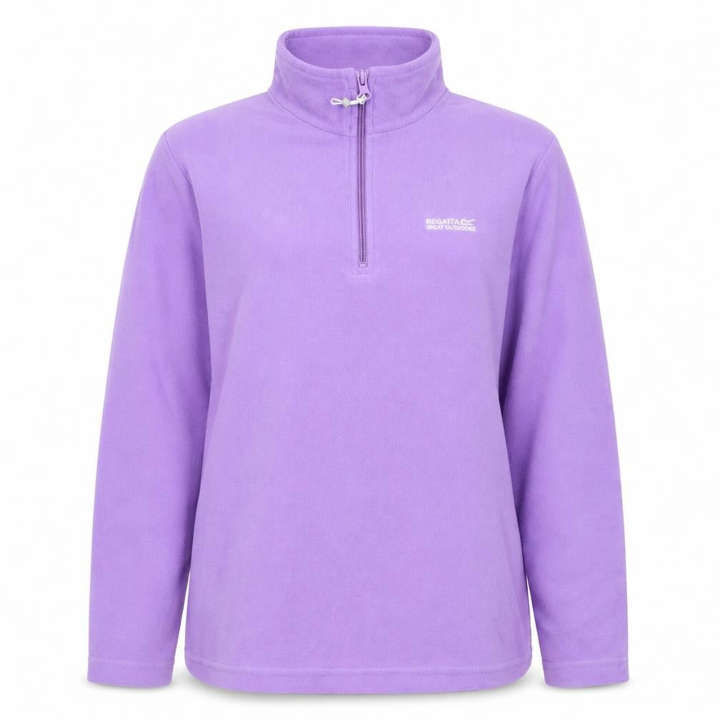 Regatta Women's Purple Fleece 1/4 Zip Sweatshirt Size 14