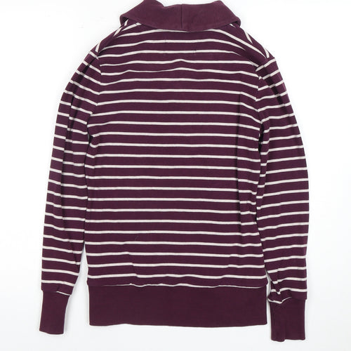 Banana Republic Henley Purple Striped Women's XS Sweatshirt
