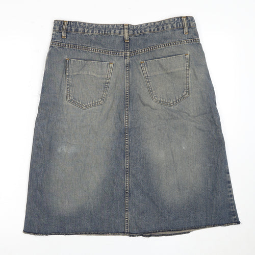Jigsaw Women's Blue Denim Skirt, Size 14, Casual