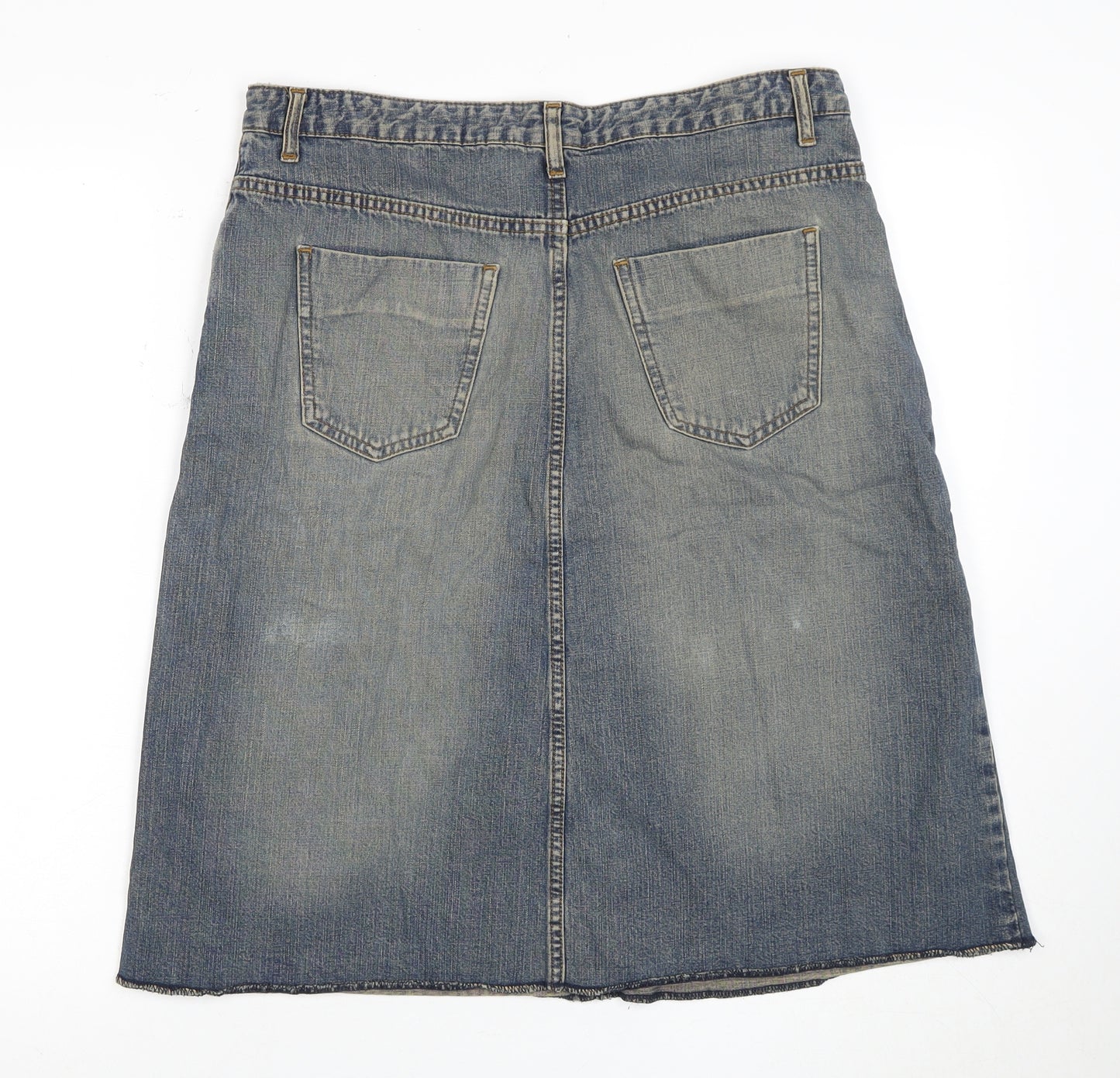 Jigsaw Women's Blue Denim Skirt, Size 14, Casual