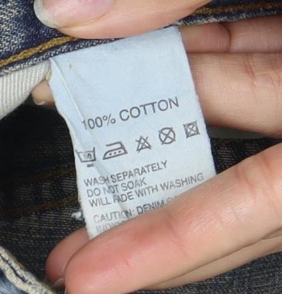 Jigsaw Women's Blue Denim Skirt, Size 14, Casual