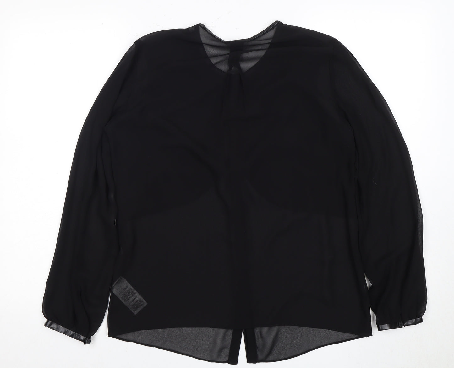 DKNY Women's Black Long Sleeve Blouse Size S