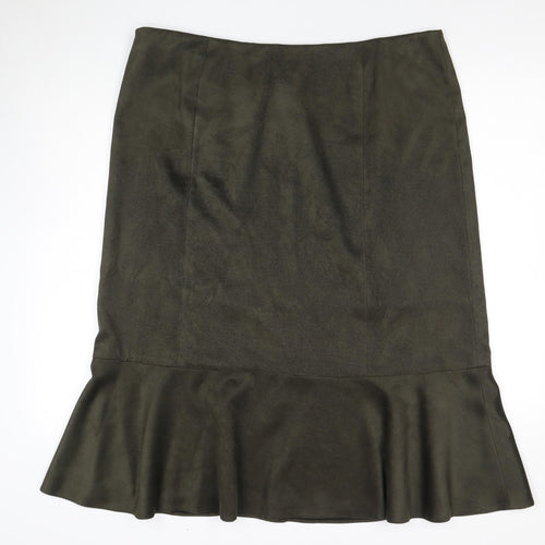 Jacques Vert Women's Green Trumpet Skirt Size 18