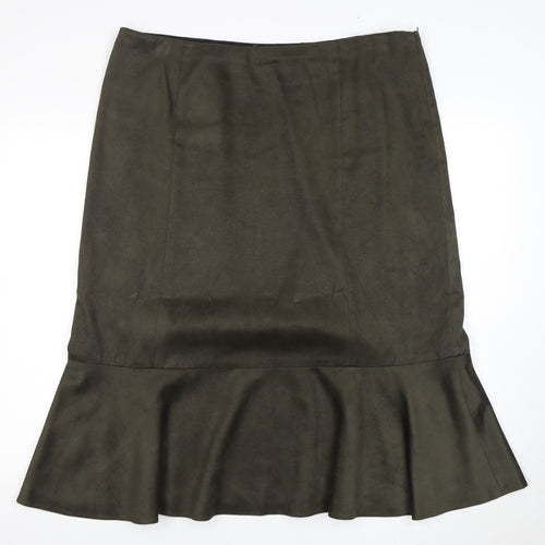 Jacques Vert Women's Green Trumpet Skirt Size 18