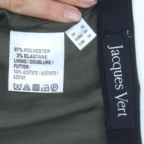 Jacques Vert Women's Green Trumpet Skirt Size 18