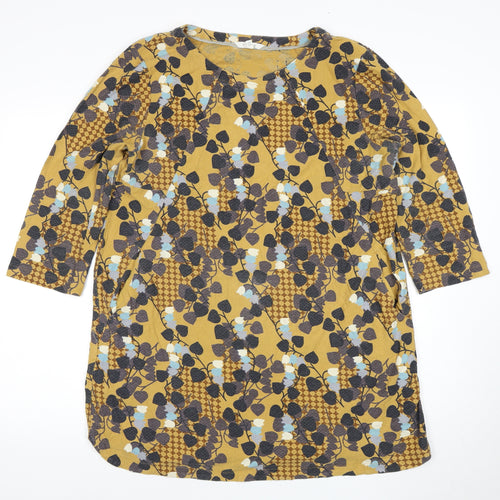 White Stuff Women's Multicoloured Floral Top - Size 16