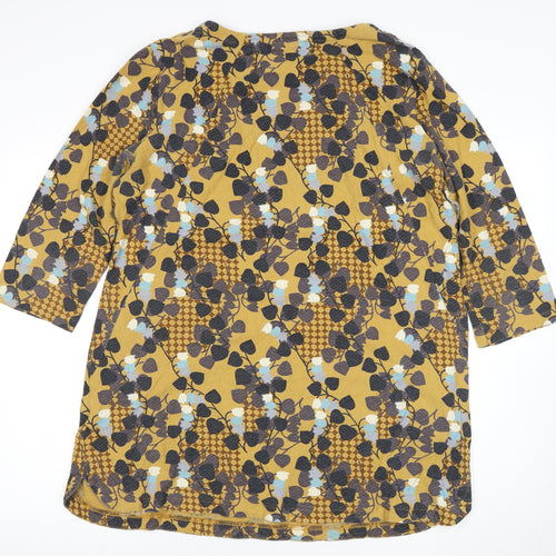 White Stuff Women's Multicoloured Floral Top - Size 16