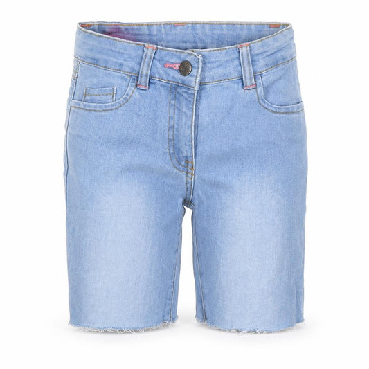 Original Penguin Girls Blue Denim Cut-Off Shorts 6-7 Y