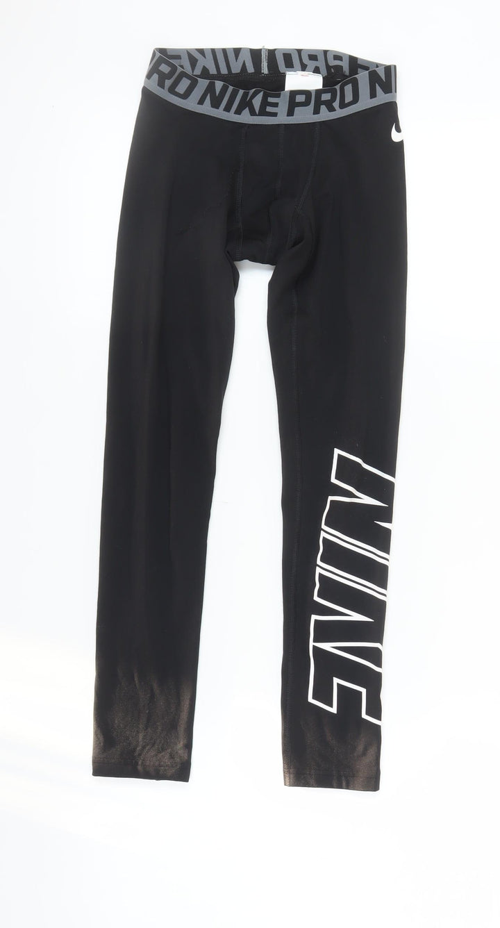 Nike Pro Black Compression Leggings M Unisex Athletic